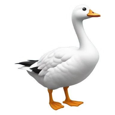 A goose stealing a cloud  sticker