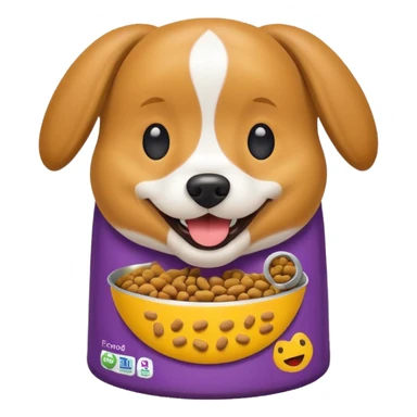 dog food packaging emoji sticker