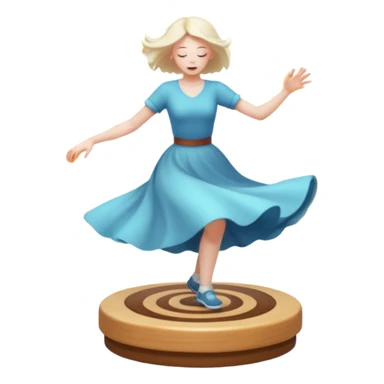 slie going in circle sticker