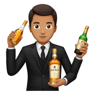 Jhonnie walker guy walking sticker