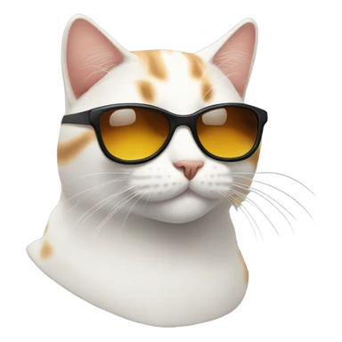 Cat with sunglas!ses sticker