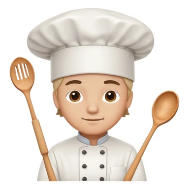 Chef cooking sticker