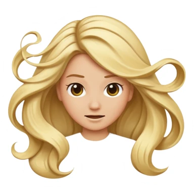 Hair whipping emoji sticker