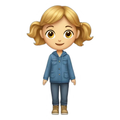 Fille qui fait un câlin à un garcons sticker