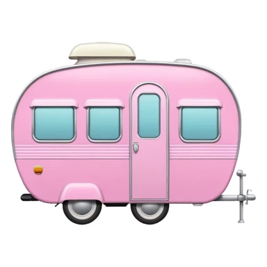 pink caravan sticker