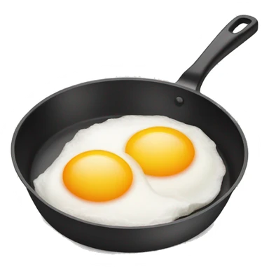 pan with 2 eggs sticker