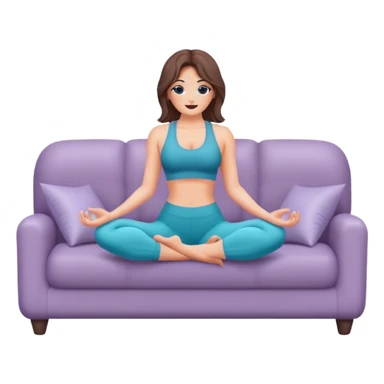 realistic kylie janner in yoga pants on couch sticker