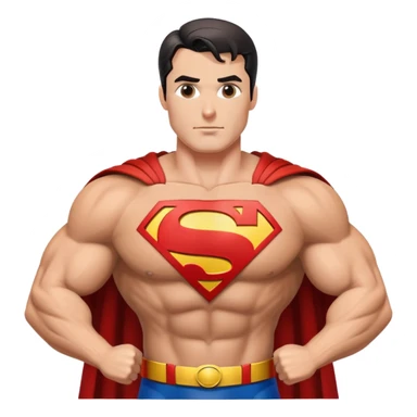 superman with cape sticker