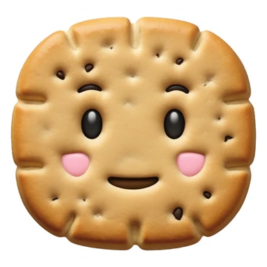 Biscuit simple sans visage sticker