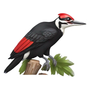 Pileated woodpecker sticker