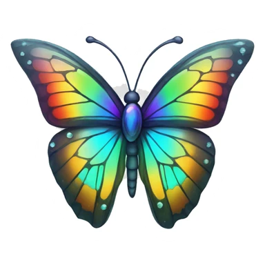One Rainbow-Crystal-Gem-Butterfly-Crystal-Fly sticker