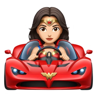  Wonder woman’s feminine features offroad capable long-travel suspension 4x4 racing no.86 hypercar  sticker