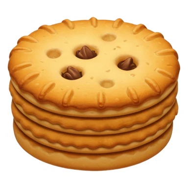 Biscuit simple sans visage sticker