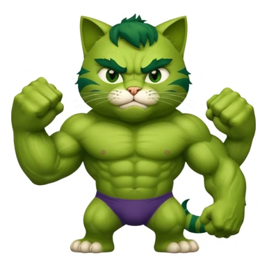 CAT+Hulk sticker