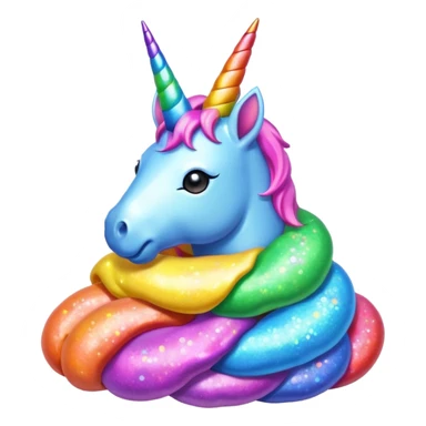 Unicorn poop sticker