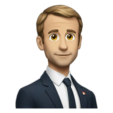 Macron qui tape un enfant sticker