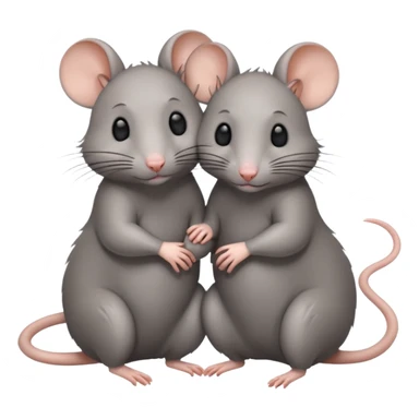 Two lesbian rats sticker