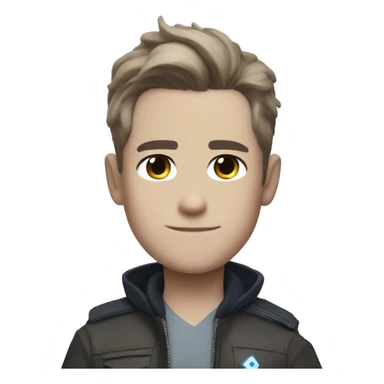connor from detroit become human  sticker