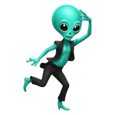 Alien bailando flamenco  sticker