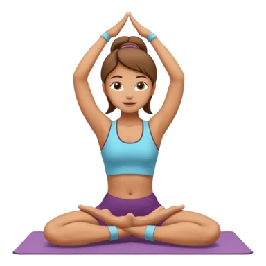 Girl doing yoga  sticker