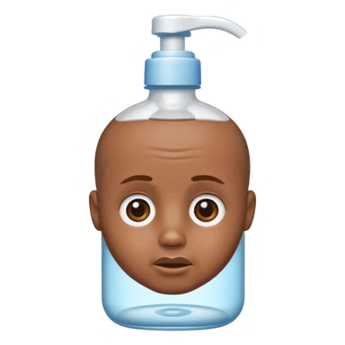 Diddy’s head as the top of a bottle of baby oil sticker
