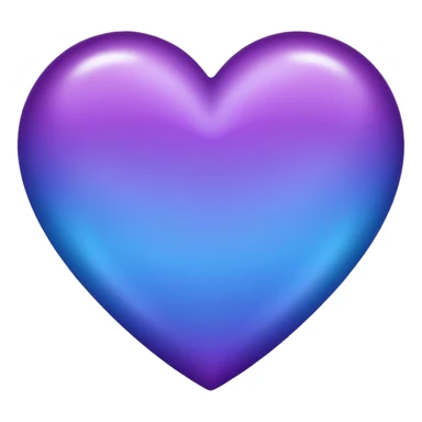 purple heart with a gradient sticker