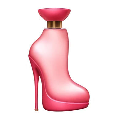 good girl blush heel perfume  sticker