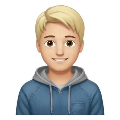 Kjekk mann (lys i huden) som har pynta seg. Har på seg Jeans og grå hette genser og håret skal være  midtskill og fargen på håret er blondt. Litt øyevipper men ikke mye og litt mørke brun. Skal se HOT Å SEXY UT smile mer!!! Ca 20 år gammel  sticker