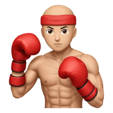 Saitama red hand punch with a boxing glove sticker