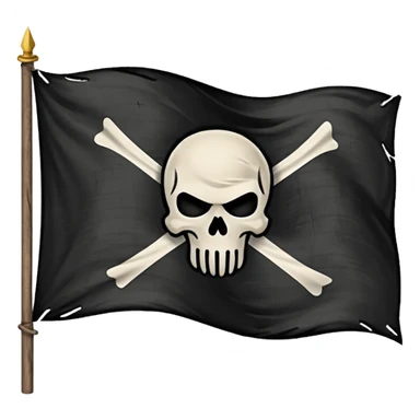 Black Flag with 13 Symbol sticker