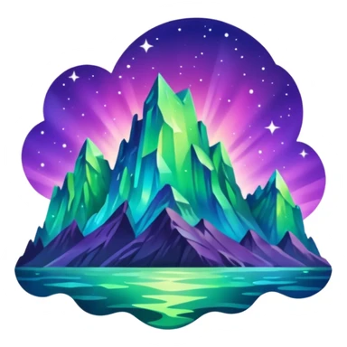 something that represents the aurora sticker