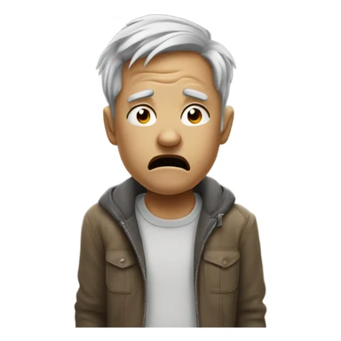 Human aggressively sneezing￼ sticker