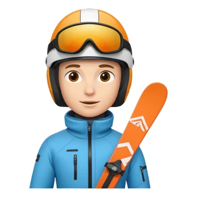A person is skiing on the snow
person sticker