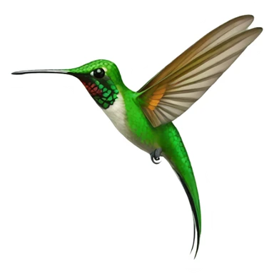 long tailed hummingbird sticker