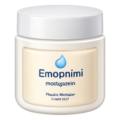 body moisturizer cream pot with label sticker