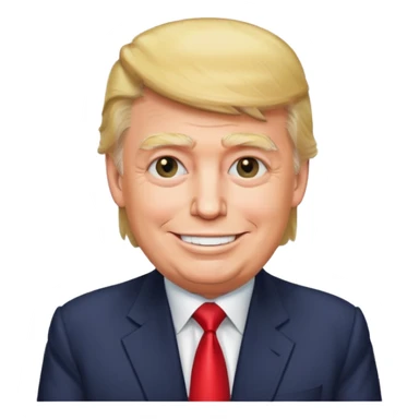 Treump avec des feuk sticker