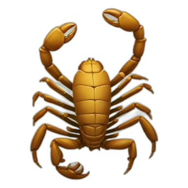 scorpion showing the middle finger sticker