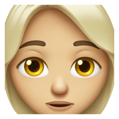 carita con ojos de dolaer sticker