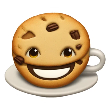Cafe con galleta sticker