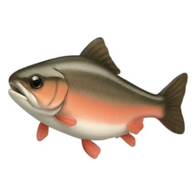brown-sucker-salmon sticker