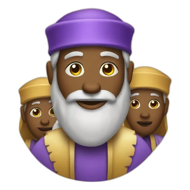 Three wise men christmas sticker