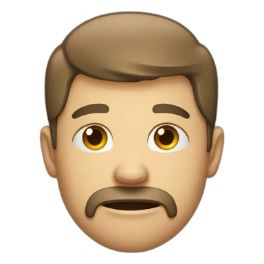 man with a neckbeard crying sticker