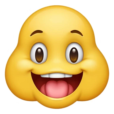 slurping and smirking emoji with drool sticker