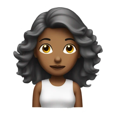 Girl with a blow out sticker