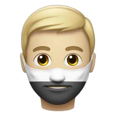 A ethical hacker face whit palastine flag sticker