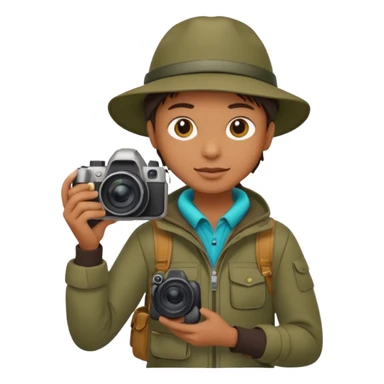 
wildlife photographer, outdoor clothe sticker