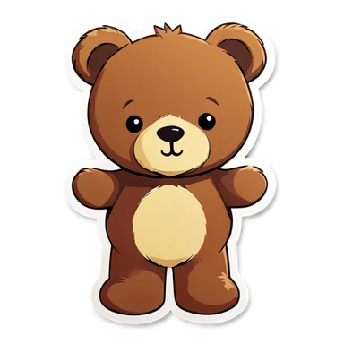Cute teddy bear stickers  sticker