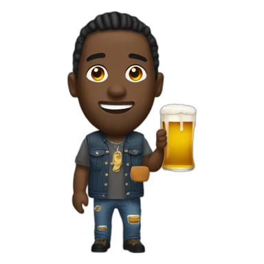 travis-Scott-with-beer sticker