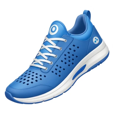 Tiburon con zapatillas azules sticker