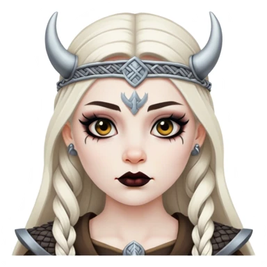 Gothic Viking girl sticker